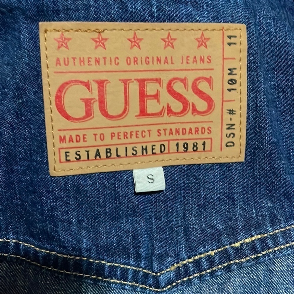 GUESS Denim Jean Jacket Size Small - Picture 4 of 9